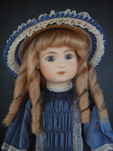 Reproduction Tête De Poupée Ancienne Jumeau - Porcelaine Bisque 13cm - France